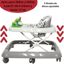 Joykoo Baby Walkers - 灰色 - 查看 3