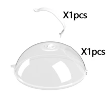 1pc Microwave Splash Resistant Lid Clear Transparent Microwave Food Lid Splash Proof Oil Lid Reusable Airtight Food Lid Kitchen Heat Resistant Lid, The Multifunctional Product Is A Must-Have For Every Home. The Food Inside Can Be Clearly Seen While Remaining Fresh. It Has A Variety Of Functions. Firstly, It Serves As A Reliable Barrier Against Pests Such As Bugs, Flies, And Mosquitoes.