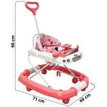 Joykoo Baby Walkers - 粉色 - 查看 4