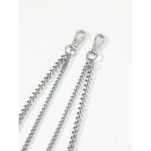 1pc Fashion Minimalist Punk Style Stainless Steel Double-Layer Pants Chain, Suitable For Teen, Casual Outdoor, Athletic, Vacation, Travel, Graduation Gifts, Birthday, Daily Wear