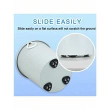 4-Pcs Three Colors Available, Premium Heavy Duty Swivel Wheels - Smooth 360° Rotation, Ultra-Stick Self Adhesive Caster Set For Effortless Movement On Storage Boxes, Furniture, Trash Cans, And Coffee Tables