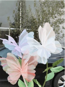 5 miếng bướm nhân tạo bằng lụa gạc trang trí đám cưới, bướm giả bằng lụa gạc khổng lồ trưng bày cửa sổ cửa hàng, trang trí sân vườn ngoài trời, trang trí tiệc theo chủ đề sinh nhật, trang trí nhà cửa, trang trí vòng hoa, trang trí hoa lớn, trung tâm, ngày của mẹ, trang trí ngày lễ, trang trí sự kiện, trang trí giáng sinh, - Nhiều màu - Xem 3