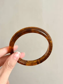 6/1 Set Elegant Resin Round Disc Braided Rope Bracelet, Fashionable & Chic Accessory For Women, Suitable For Vacation, Party, Date, Evening, Travel, Daily Wear