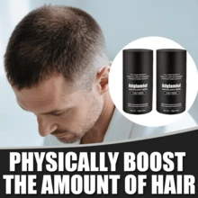 2pcs/Set Adglamful Hair Fibers 15g*2, Weightless, Invisible Care, Natural Absorption, Wind & Sweat Resistant, & Gentle, Suitable For People With Thinning Hair