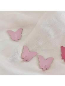 1/3/5pcs Butterfly Design Decorative Wall Hooks, Cute For Girls' Room Decor, Minimalist Style - Multicolor - View 41