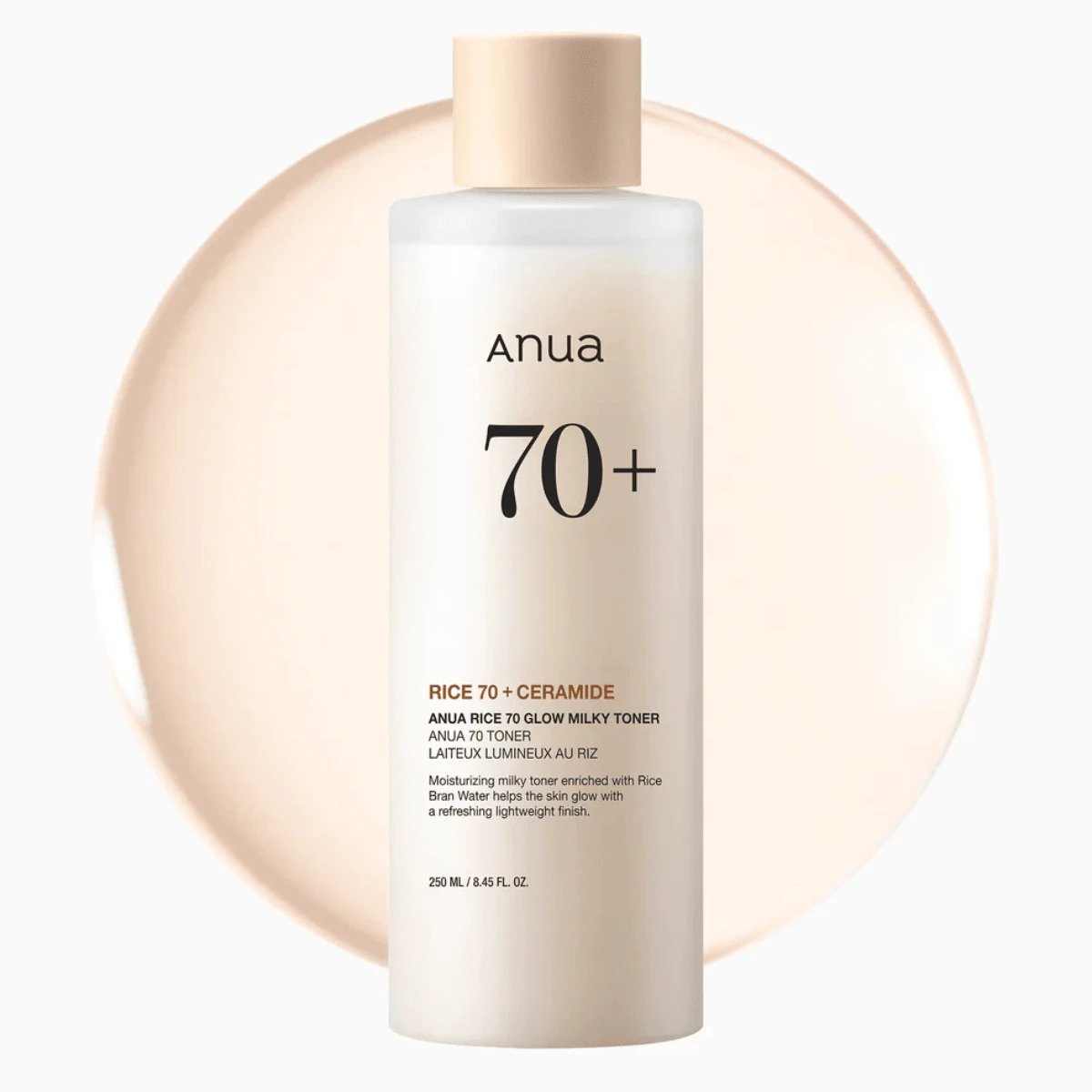 Anua Rice 70 Glow Milky Toner 250ML - Milky Glow Toner - Toner - View 1