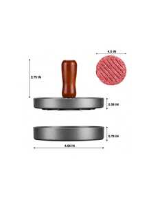 1 PIEZA Prensa de hamburguesa antiadherente de primera calidad y papel de separación de hamburguesas - Creador de hamburguesas sin esfuerzo para hamburguesas de carne, queso y vegetarianas perfectas - Ideal para parrilla, plancha, barbacoa y cocina a la parrilla