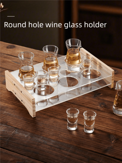 Acrylic Bullet Cup Holder, Bar/KTV Beer Cup Rack, Liquor Cup Holder, Shot Glass Rack, Whiskey Cup Holder, Drink Cup Storage Rack