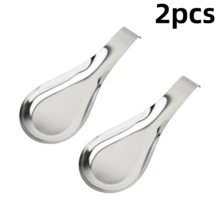 1/2/3/4/5件鱼形不锈钢勺架食物夹火锅勺托盘酒店餐厅厨房用具架架子托盘.自助餐勺架套装.厨房配件.勺架.餐具架 - 銀色 - 查看 17