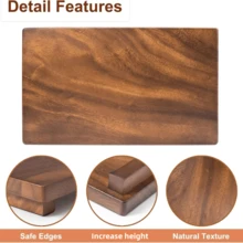 Display decorativ - Tavă din lemn pentru baie, Decor pentru blat de baie, Tavă din lemn pentru săpun de vase pentru blaturi de bucătărie, Săpunieră din lemn, Suport pentru săpun din lemn, Tavă pentru alimente, Suport modern pentru dozator de săpun în stil rustic.