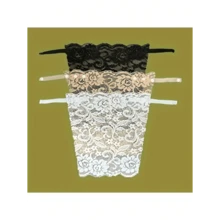 3pcs Elegant Floral Anti-Glare Bra Pads - Fashionable & Comfortable Lingerie Enhancer, Lace Knitted Padding For Women