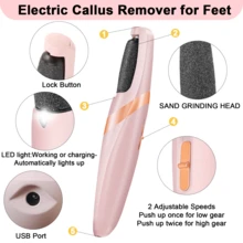 Electric Foot Callus Remover & Feet Care Cream Moisturizer - Electric Feet File And Anti Cracked Feet Cream - Professional Pedi Feet Care Perfect For Dead, Hard Cracked Dry Skin, Moisturizes And Hydrates The Dry Skin Ideal Gift - 西瓜粉 - 查看 6