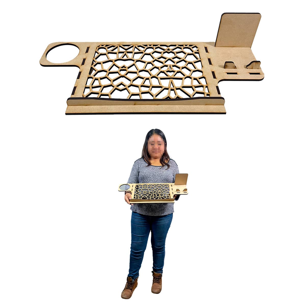 Rockkings Base Laptop De Mdf De 6 Mm Con Porta Vasos Y Porta Celular Telaraña - Windows - Ver 1