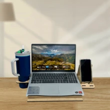 Rockkings Base Laptop De Mdf De 6 Mm Con Porta Vasos Y Porta Celular - Windows - Ver 8