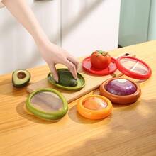 1/4 piezas Caja de almacenamiento de frutas y verduras - Película transparente de TPU sellada, Caja de almacenamiento con película elástica, Caja de almacenamiento pequeña para refrigerador, Útiles escolares, Temporada de regreso a clases, Decoración del hogar, Almacenamiento para fiestas y Navidad