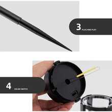 2 piezas Luces solares LED de sendero 2025 nuevas, estilo redondo, lámparas de jardín redondas, luces de estaca de suelo redondas, iluminación paisajística, luces de suelo, lámparas solares para el césped, luces de estaca de suelo, adecuadas para: decoración de ambiente, luces de jardín, villa al aire libre, jardín, camino, patio, iluminación paisajística