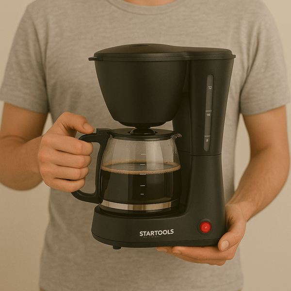 Cafeteira Elétrica Moderna 15 Xícaras Startools 127V / 220V 550W Café Quente e Saboroso a Toda Hora
