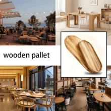 1pc Fashionable Oval Wooden Tray - Serving Platter, Plate, Nordic Style, Solid Wood Material - Suitable For Desserts, Cakes, Cheese, Snacks And Fruits, Wooden Display Dish, Serving Tray | Kitchen Utensil, Room/Living Room Decor, Eid, Picnic, Patio - Brown - View 8