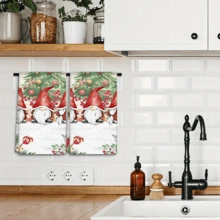 2/4 Stücke Set, Geschirrtücher, Elfen-Muster bedruckte Handtücher, Weihnachtsgeschenke, Weihnachtsdekoration, super saugfähige Mikrofaser moderne Handtücher, Kochutensilien und Backhandtücher, Geschirrtücher, Reinigungstücher, Handtücher, Teehandtücher, ultra weich und hochabsorbierend, Küchendekoration, Geschenke für Nachbarn, Geschenke für Mütter, Geburtstagsgeschenke, Einweihungsgeschenke für Freunde, Küchenutensilien, tägliche Notwendigkeiten - Verschiedenfarbig - Übersicht 8