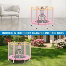 Trampoline Jumping Tumbling Children's Jumping Mat Color Black - Pink - View 4