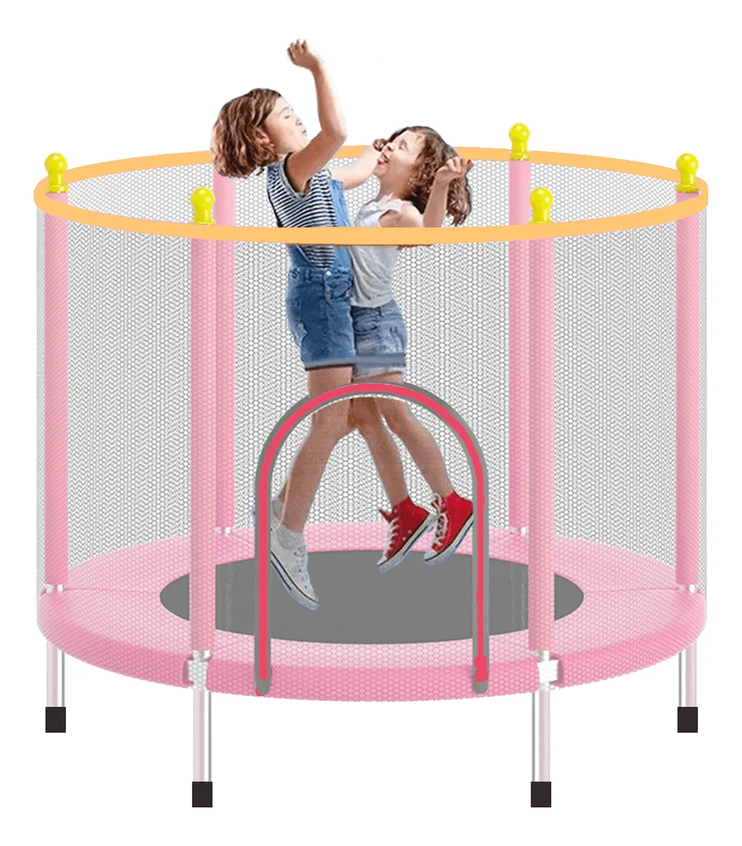 Trampoline Jumping Tumbling Children's Jumping Mat Color Black - Pink - View 1