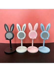 1pc/Cute Desktop Phone Holder, Adjustable Rabbit Shape Phone Holder - The Perfect Companion For Students' Desks, Suitable For Lazy Time, And The Best Birthday And Graduation Gift Among Desktop Accessories - Pink - View 10