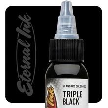Tinta Para Tatuar Profesional Eternal Ink 1oz Triple Black - Negro - Ver 1