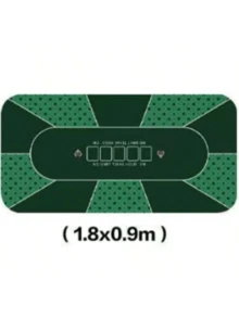 2 种尺寸选择：1.2m/1.8m 毛绒天鹅绒豪华游戏垫 - 适合扑克等纸牌游戏 - 派对游戏玩具礼物 - 娱乐棋盘游戏的矩形桌垫 - 圣诞节/节日必备 - 纸牌游戏 - 派对游戏 - 扑克牌 - 赌场主题派对装饰 - 骰子 - 宾果游戏 - 老虎机 - 圣诞游戏