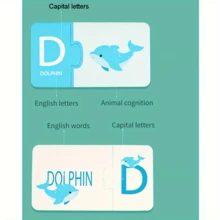 Zabawka edukacyjna z liczbami i literami 1-20, dopasowywanie liczb i ilości, 26 par słów alfabetu, fiszki edukacyjne z matematyki i języka angielskiego dla przedszkolaków, odpowiednie dla chłopców i dziewcząt, prezent dla przedszkolaka, prezent świąteczny