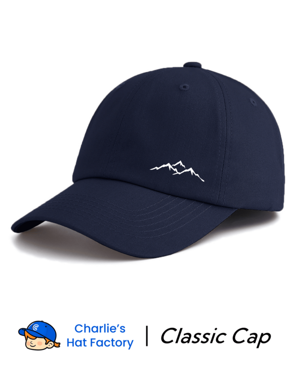 1 pieza Gorra de béisbol clásica unisex - Estampado minimalista de pico de montaña - Disponible en múltiples colores vibrantes - Gorra ajustable de perfil bajo y transpirable para senderismo, camping y regalo para amantes de la naturaleza