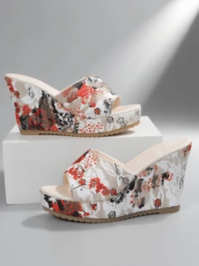 Women's Floral Wedge Sandals - Ankle Strap Espadrille Platform Peep Toe, Non-Slip Sole Summer Walking Shoes, Cute Date Outfits With Dresses,Strappy Flatform Sandals For Women - Bow Detail Summer Shoes, Lightweight Comfortable Non-Slip Sole, Vacation Beach Wedding Guest Shoes, Bohemian Style,Women's Peep Toe Platform Sandals - Romantic Floral Print & Sheer Bow Ankle Wrap, Chunky Wedge Heel For Height, Comfortable Day To Night Shoes,Summer Wedding Guest Floral Sandals - Low Wedge Heel With Ankle Bow, Non-Slip Rubber Sole, Breathable Comfort For Wide Feet, Cute Casual Outfits,Women's Fashion Boho Wave Sandals - Floral Print Peep Toe Slingback, Platform Wedge For Walking, Beach Vacation Dressy Chic Shoes - 89 - Xem 6