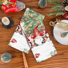 2/4 Stücke Set, Geschirrtücher, Elfen-Muster bedruckte Handtücher, Weihnachtsgeschenke, Weihnachtsdekoration, super saugfähige Mikrofaser moderne Handtücher, Kochutensilien und Backhandtücher, Geschirrtücher, Reinigungstücher, Handtücher, Teehandtücher, ultra weich und hochabsorbierend, Küchendekoration, Geschenke für Nachbarn, Geschenke für Mütter, Geburtstagsgeschenke, Einweihungsgeschenke für Freunde, Küchenutensilien, tägliche Notwendigkeiten - Verschiedenfarbig - Übersicht 5