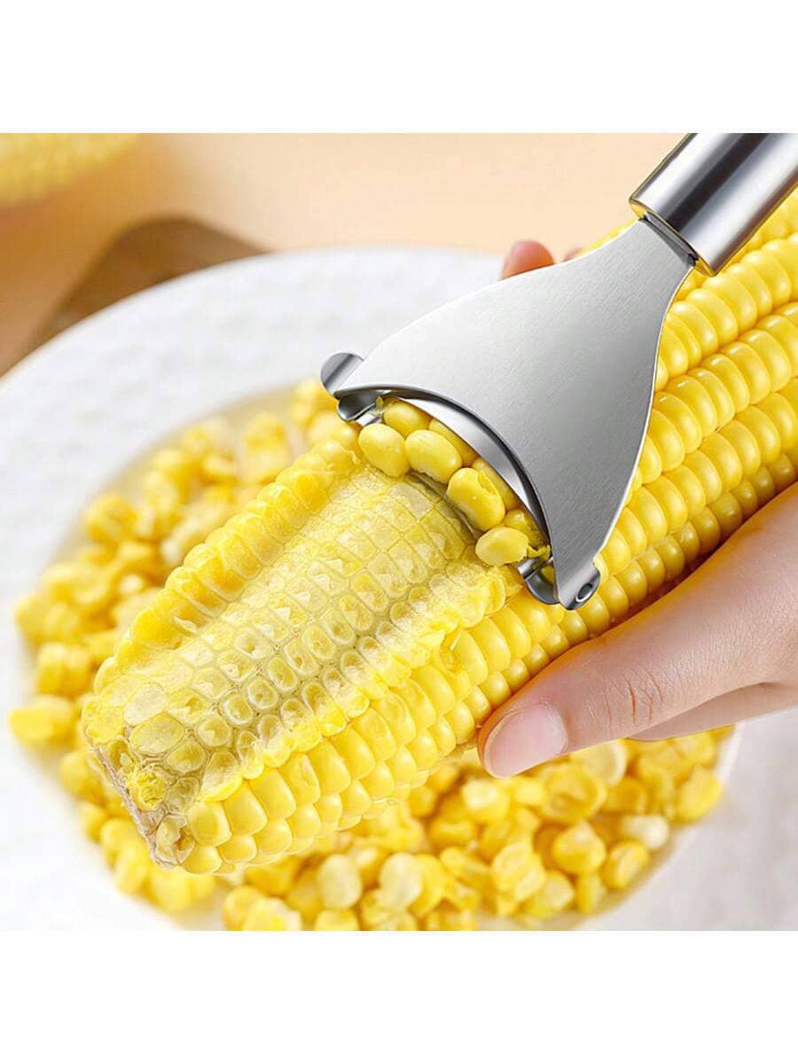 Éplucheur de maïs en acier inoxydable, épluche-épi dentelé, râpe à maïs, plane, batteur, coupe-maïs, ustensile de cuisine pour fruits et légumes