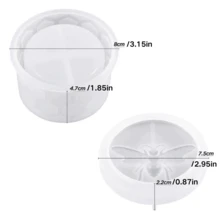 Bee Jar Silicone Mold With Lid - DIY Epoxy Resin, Cement & Clay Casting Mould For Jewelry Storage Box, Candle Cup & Home Decor Crafts