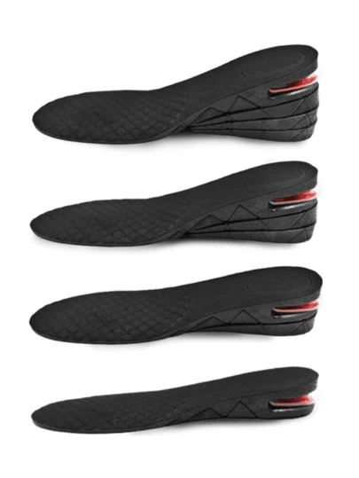 Par Palmilha Elevador Aumenta Altura Salto Invisível Mais Alto Até 9 cm