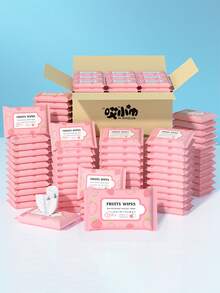 10pcs/100pcs Mini Portable Hand And Mouth Cleaning Wipes, Care Wipes,1 Pack Of 10 Pieces, Pull-Out Cleaning Wipes