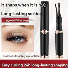 Electric Eyelash Curler - USB Charging, 3-Speed Temperature Control, 10 Second Fast Heating, Portable Travel Style, Long-Lasting Curling, Quick Beauty Tool | Eyelash Curler | Eyelash Heating Tool | Eyelash Extension Product | Women's Makeup Tool Gift - Multicolor - View 3
