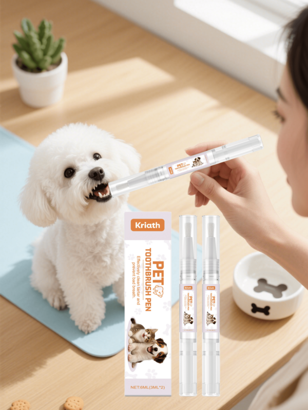 2pcs/Set Pet Tooth Cleaning Brush, Daily Care, Soft Bristles, Won't Damage Teeth, Removes Plaque, Easy To Use, Gentle Cleaning, Gum Care, Strengthens Bond With Pets