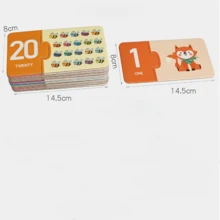 Zabawka edukacyjna z liczbami i literami 1-20, dopasowywanie liczb i ilości, 26 par słów alfabetu, fiszki edukacyjne z matematyki i języka angielskiego dla przedszkolaków, odpowiednie dla chłopców i dziewcząt, prezent dla przedszkolaka, prezent świąteczny