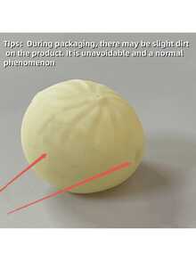 1/2pcs Dumpling Shaped Soft Cute Stress Relief Toy, Dumpling Shaped Squeeze Stress Ball, Steamed Bun Shaped Squeeze Stress Relief Toy, Dough Ball Soft Cute Dumpling Shaped Sensory Stress Relief Toy, White Soft Cute Bun Adult Gift - Multicolor - View 10