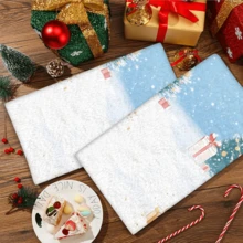 2/4 Pcs Christmas Element Printed Dish Towels, Suitable As Christmas Gifts, Christmas Decorations, Super Absorbent Microfiber Modern Towels For Cooking, Baking, Washing Dishes, Cleaning, Hand Towels, Tea Towels, Soft And Highly Absorbent, Kitchen Decor, Gifts For Neighbors, Mothers, Birthdays, Housewarming For Friends, Kitchen Essentials, Daily Necessities