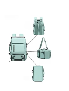 Large Multifunctional Backpack, Travel Bag, Backpack, Waterproof, Nylon Strap, Usb - Grey - View 5