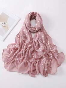 1件波西米亚风女士提花黑色围巾头巾，适合各种场合，秋冬季节适用。 - 彩色 - 查看 18