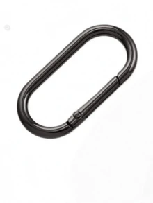 1pc Oval Metal Carabiner, Metal Spring Keychain, Trigger Snap O-Ring Clip Spring Keychain Clasp, Heavy Duty Oval Dog Tag Clip, Suitable For Bag, Wallet, Keychain Replacement - Multicolor - View 11