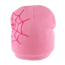 Outdoor Casual Sport Cap For Running Riding Hiking Women Harajuku Punk Cool Hat Soft Warm Fashion Skullies Beanies, Halloween Letter Bohemian Acrylic Knit Hat, All Season Autumn Decor - A - View 4