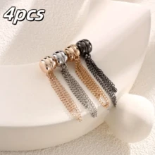 2/4/6/8/10pcs Multi-Functional Magnetic Clips, New Magnetic Clips, Strong Magnetic Scarf Clips With Chain, Shirt Clips, Fashion Accessories For Tightening T-Shirt Hem, Neckline Hem And Pant Hem, Halloween Decor