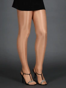1双30D亮面不透明连裤袜，透明丝袜配精细钢圈，女士款 - 彩色 - 查看 1