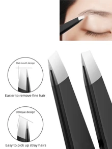 1/2 Stück Augenbrauen Pinzette für Gesichtsbehaarung, Augenbrauen, Kinnhaar und Körperbehaarung