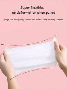 50pcs Portable Disposable Non-Woven Fabric Wet Wipes, Mini Individual Packaging, For Hand And Mouth Cleaning, Personal Part Cleaning And Care, Suitable For Home, School, Party, Travel, Festival - Pink - View 6