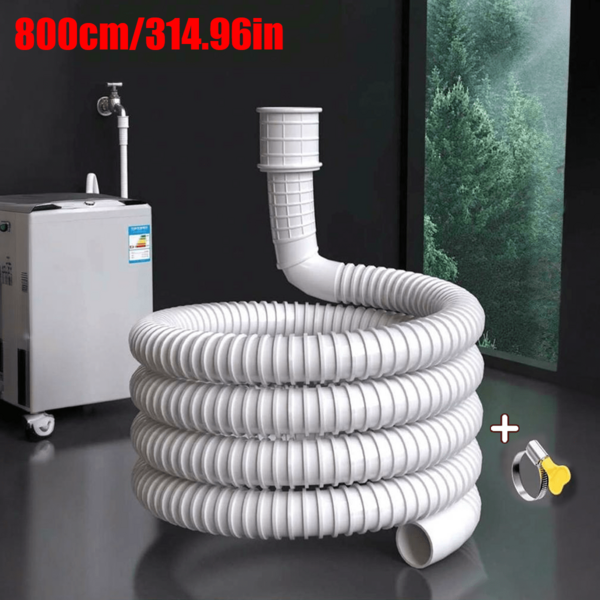 1m/2m/4m/8m 360°旋转水龙头延长器硅胶软管防溅喷嘴通用适配器高压流量厨房水槽花园浇水宠物清洁工具防漏快速连接